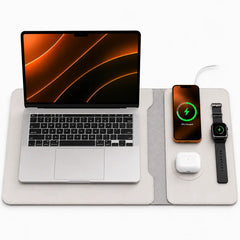 Laptop sleeve that unfolds into a desk mat