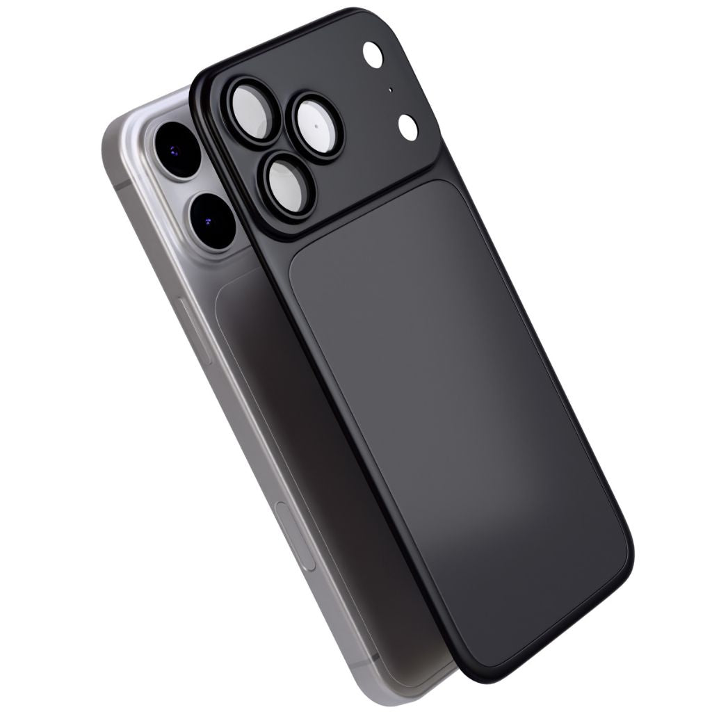 Black MagBack magnetic back cover shown on iPhone 17 Pro Max